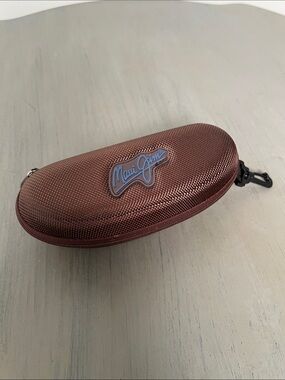 Maui Jim Brown Textured Hard Sunglasses Case